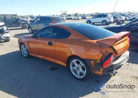 2006 Hyundai Tiburon Gt/Gt Limited/Se z USA, uszkodzony, nr VIN KMHHN65F96U221775